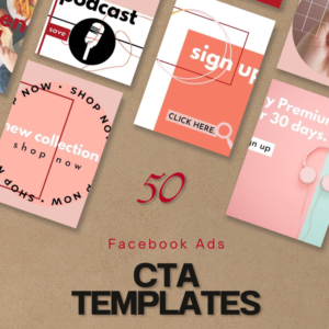 50 Ecom CTA Canva Templates for Facebook Ads